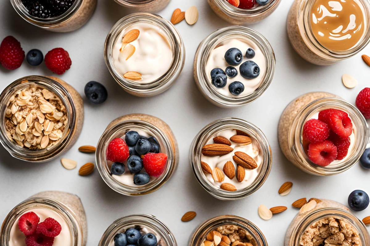 almond butter overnight oats