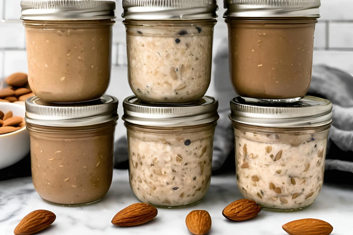 Almond Butter Overnight Oats 