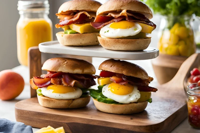 English muffin breakfast sandwich